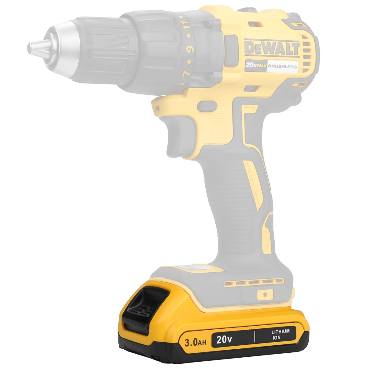 1 pieza 3.0Ah DCB203 batería de repuesto Compatible con Dewalt 20V batería de litio DCB200 DCB201 DCB204 DCB205 DCB206 DCB207