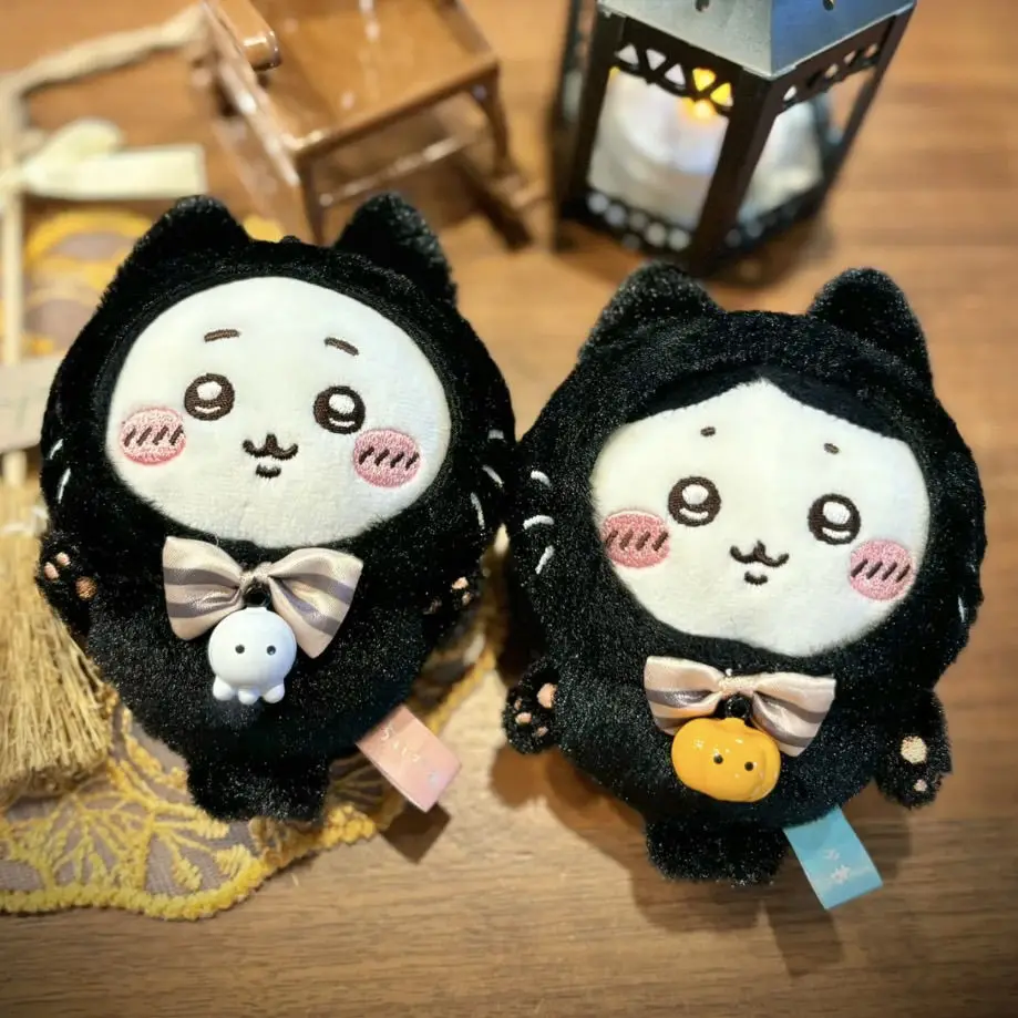 

MINISO Hiikawa Black Cat Halloween Series Plush Usagi Doll Hachiware Doll Cute Pendant Cartoon Baby Gifts High Quality