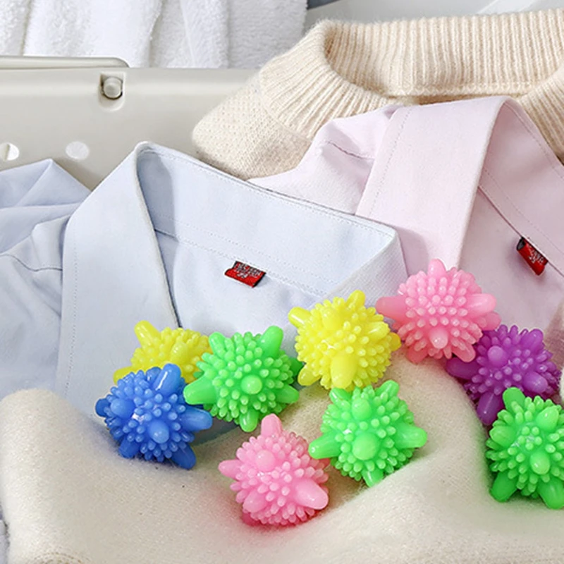 10PCS/5PCS Reusable Laundry Ball for Washing Machine Lint remover for clothing PVC Solid washing Anti-knot Clothes dryer Balls