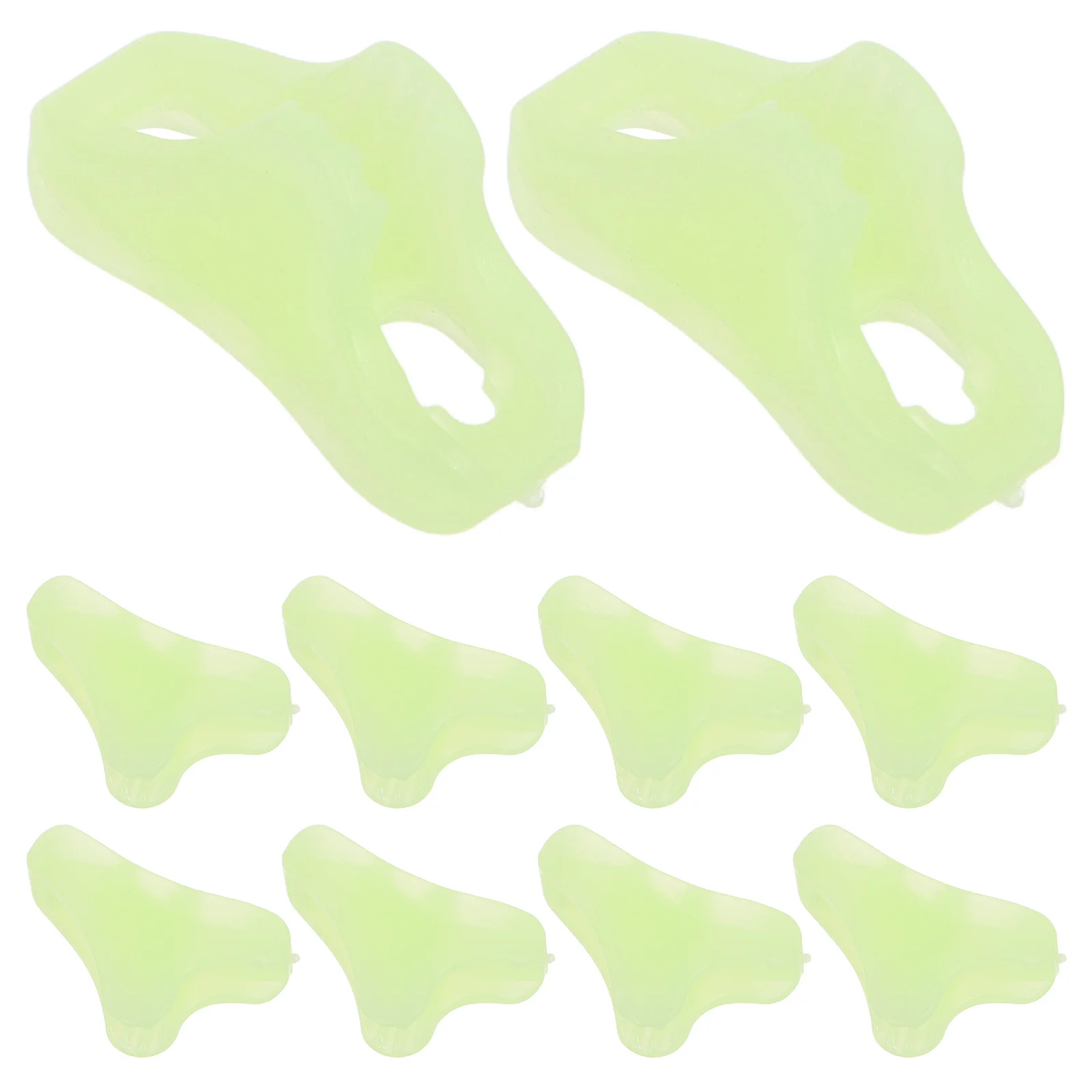 

20 Pcs Tent Rope Buckle Irregular Fasteners Camping Canopy Hooks Wind Connected Buckles Green Adjustable