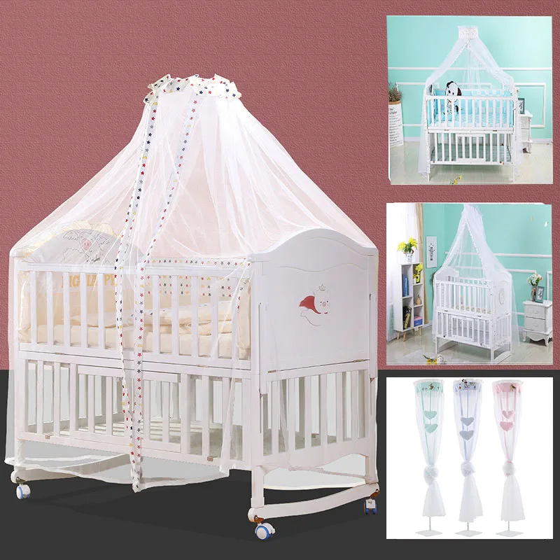 Mosquitera plegable para cama de bebé, mosquitera arqueada para niña, cuna para niños, portátil, Canopy para cuna