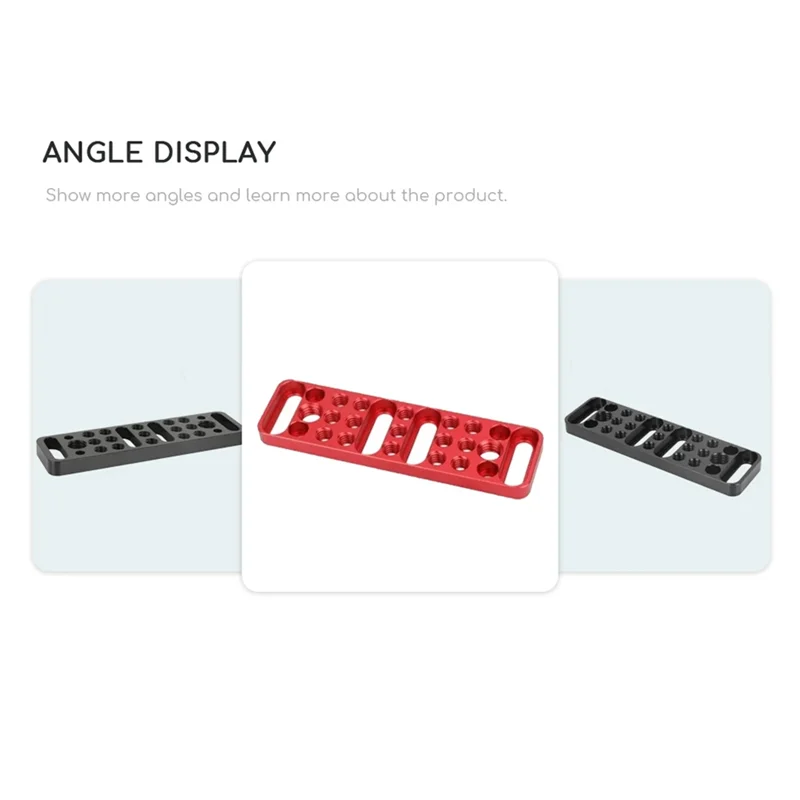 L53A-لوحة الجبن متعددة الوظائف مع محول VESA 75 مم 1/4 بوصة 3/8 بوصة خيوط لقفص ثلاثي القوائم وإكسسوارات صناعة الأفلام