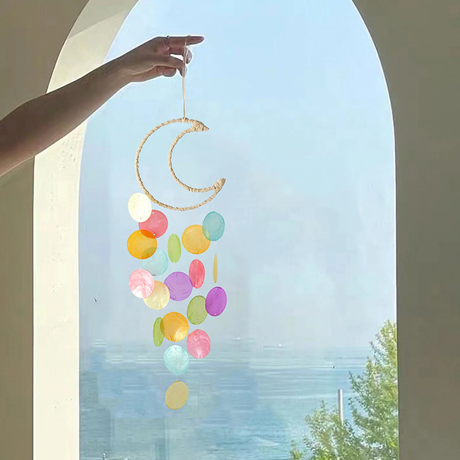 

100 шт., круглая подвеска в виде ракушки, декоративные бусины, сделай сам, изготовление ювелирных изделий, аксессуары для колокольчиков, серьги, брелок, браслет, домашний декор