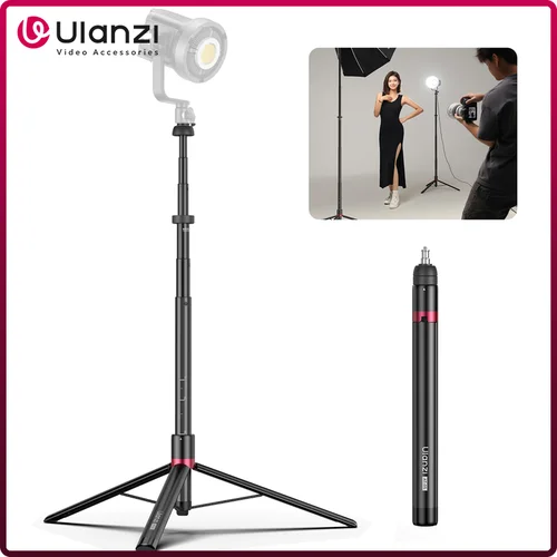 Ulanzi AT-05 trípode con soporte de luz de 2M para cámara de luz de Panel de luz Cob de 40W Pro 120W 200W con tornillo de 1/4 ""para Kit de estudio de fotografía