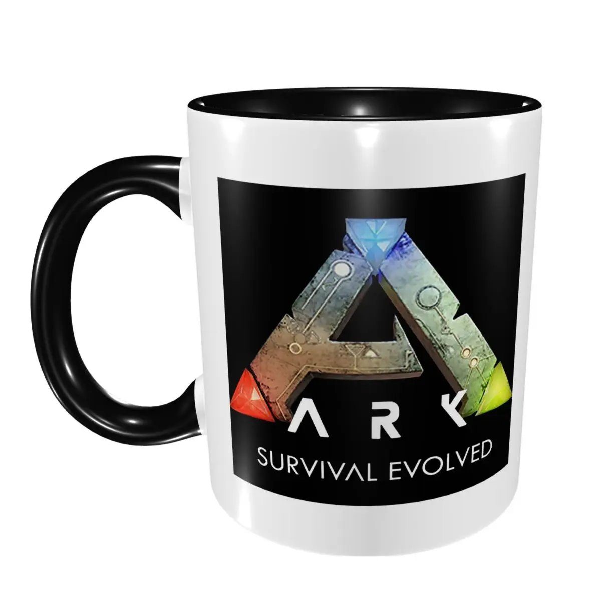 Ark Survival Evolved – tasse noire en céramique, tasses à café amusantes, tasses à thé, tasses à lait, cadeau pour femme et homme