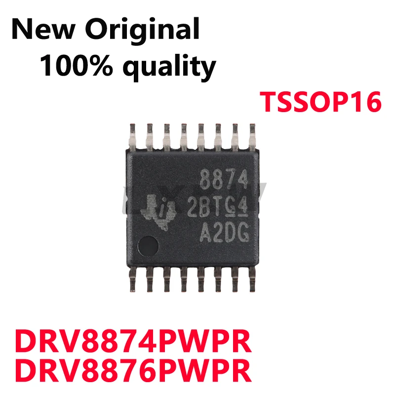 5~10/PCS New Original DRV8874PWPR DRV8874 8874 DRV8876PWPR 8876 TSSOP16 Brush DC motor drive chip 4.5V~37V In Stock