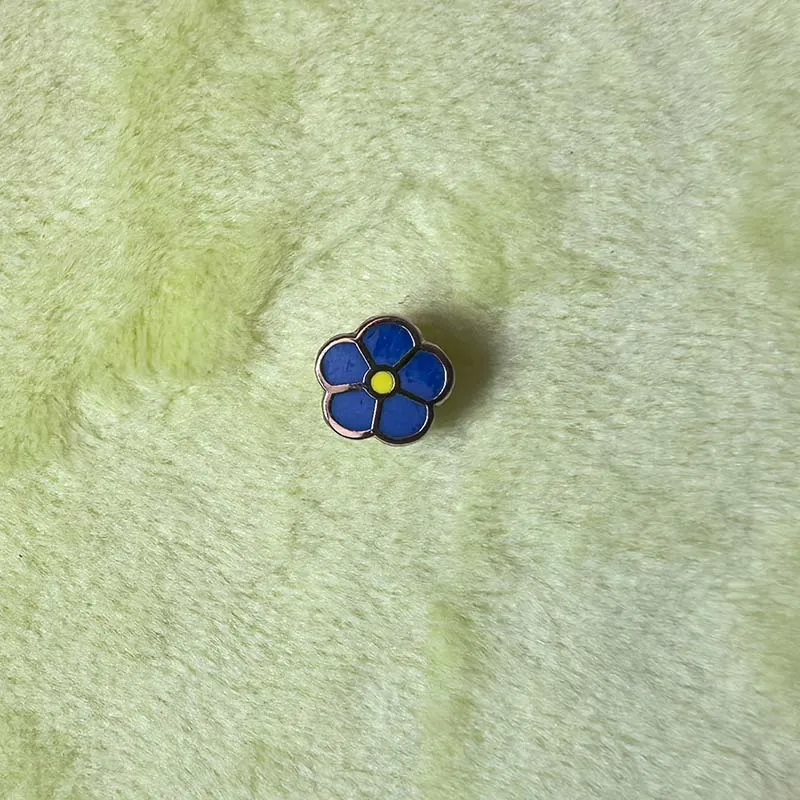 

50 шт., 7 мм, милый маленький значок с цветком, забывайте меня, не масонский, WW2, булавка на лацкан, масон, эмалированный воротник, броши и булавки