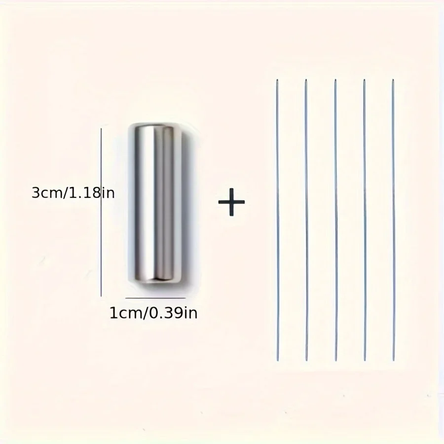 Herramienta magnética de ojo de gato para decoración de uñas, alambre de hierro Flexible para formas de lingote de corazón de precisión, esmalte magnético sin formaldehído, 6/11 Uds.