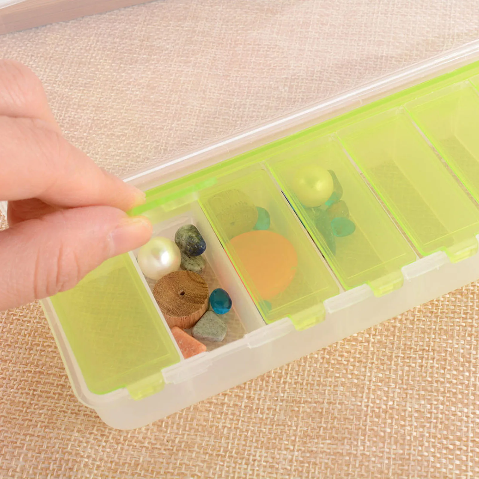 Pill Planner Weekly Dose 7-Day Am/Pm Pill Organizer Vitamin And Medicine Box With Large Compartments To Hold Fish Oil