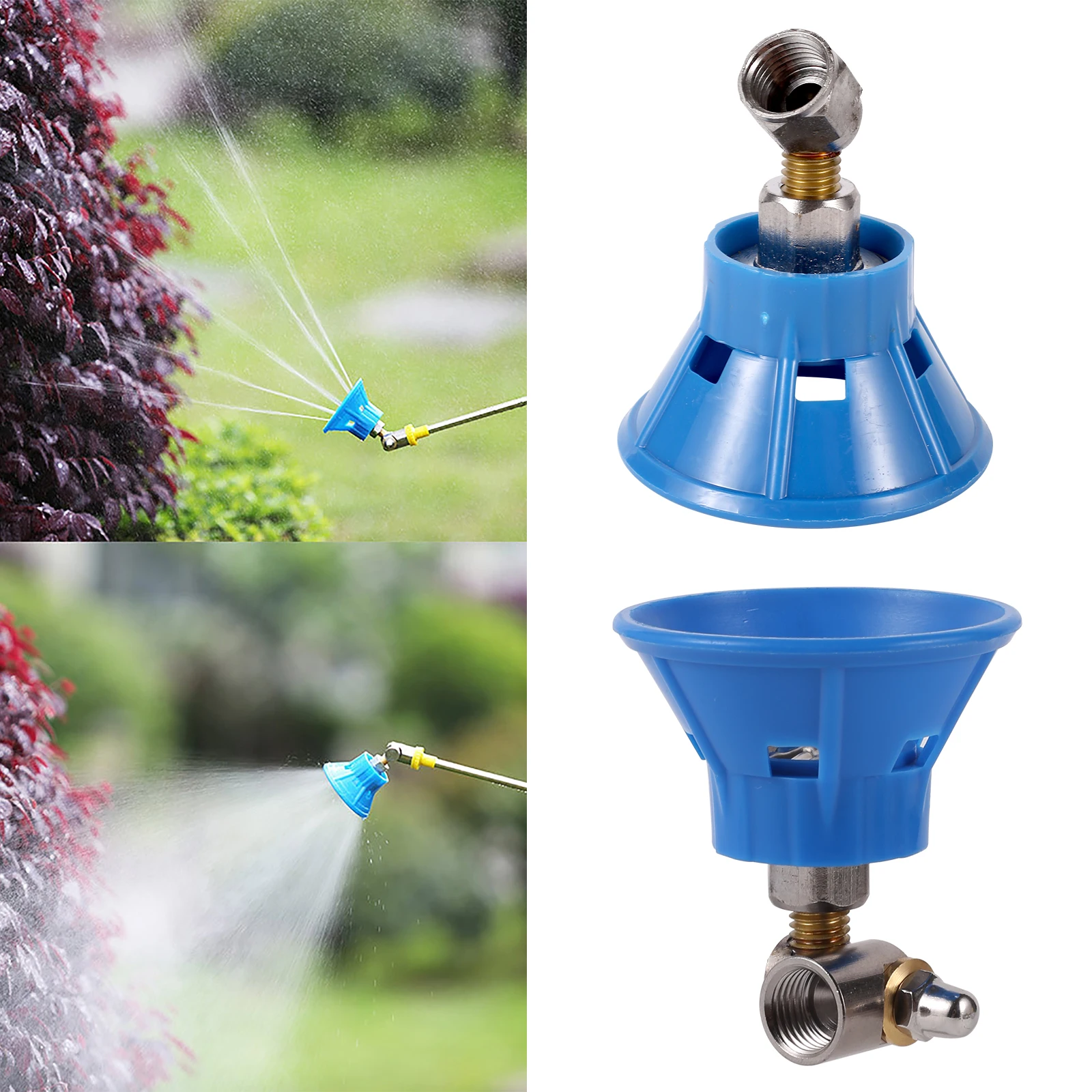 High Pressure 5Hole Pesticide Atomization Sprayer Farm Garden 45° Universal Rotary Air Vortex Watering Irrigation Misting Nozzle