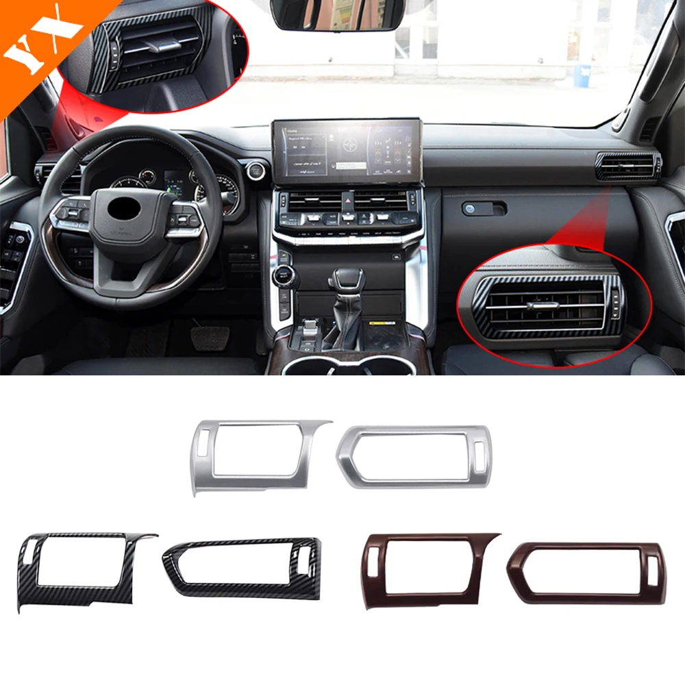 

For Land Cruiser LC 300 2025 2026 accessories Car Instrument Panel Air Conditioning Vent Decorative Cover,Left Right Vent Panel