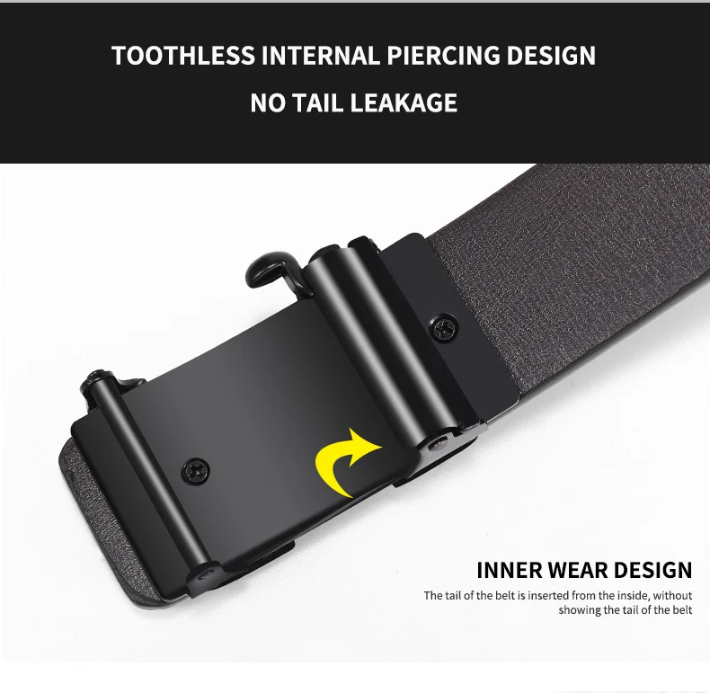 Gürtel Berühmte Marke Gürtel Männer Herren Gürtel Qualität Echtes Luxus Leder Gürtel Für Männer Gürtel Männlich Strap Männlich Metall Automatische Schnalle – Detail 8