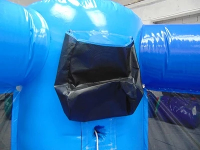 Aufblasbares Sportspiel Bungee Run Hippo Chow Down 6-Spieler Aufblasbare hungrige Hippos-Spiele für Erwachsene und Kinder zum Verkauf