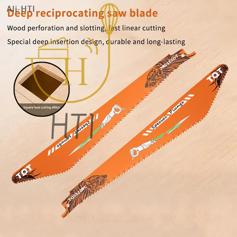 Reciprocating Saw Blade Set Wear Proof Multi Tooth Specifications for Wood Cutting Log Pruning Tree Trimming Camping Use