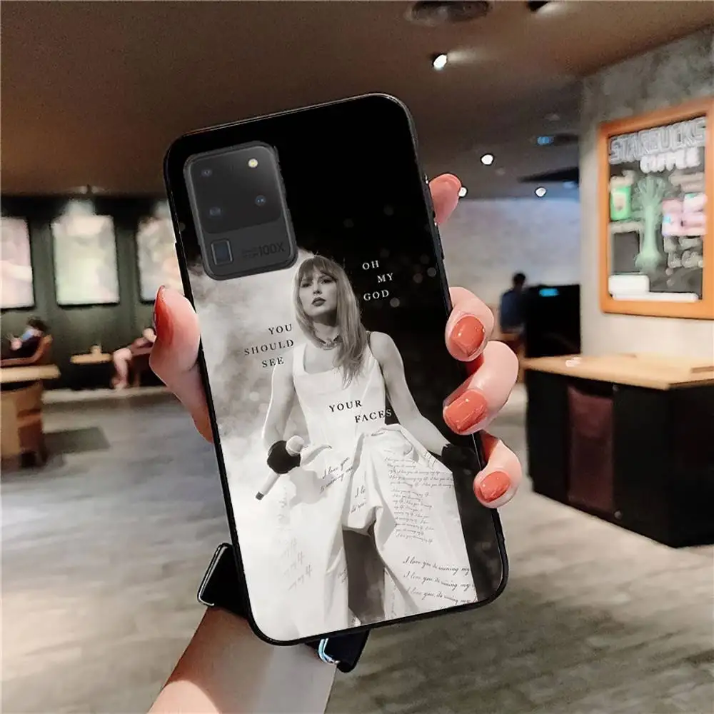 حافظة هاتف T-TaylorS TTPD S-SwiftS لهاتف سامسونج S 24 Fe 25 Ultra Plus 20 Lite 21 30 22 23 24 22 Ultra 5G Fundas