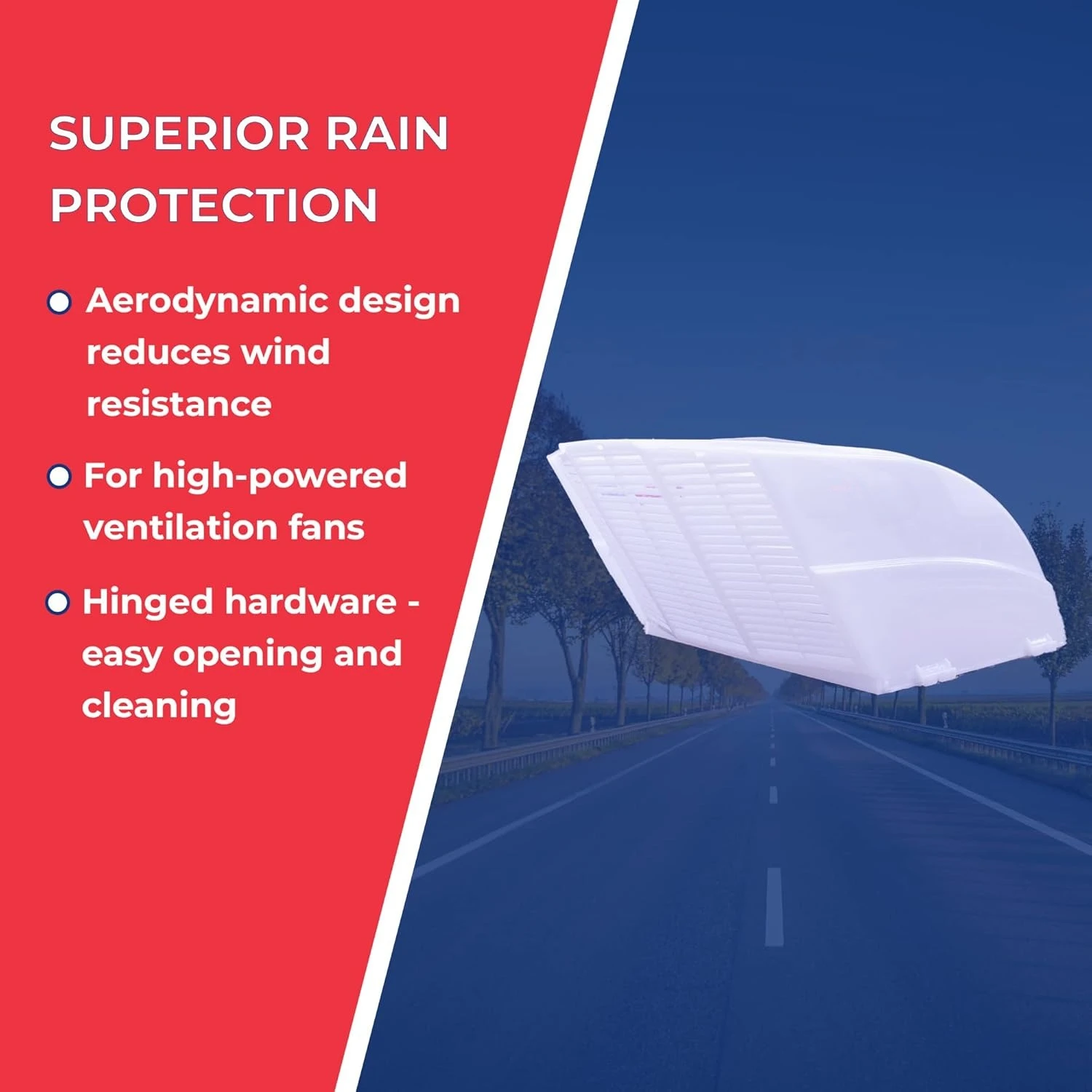 

00-955001 Крышка вентилятора/вентилятора с оборудованием EZ Clip, постоянным потоком воздуха, сверхпрочная, белая - Прямые продажи с фабрики