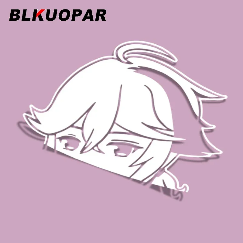 BLKUOPAR For Genshin Tartaglia Car Stickers Personality Die-cut Decal Air Conditioner Vinyl Waterproof Windshield Decoration