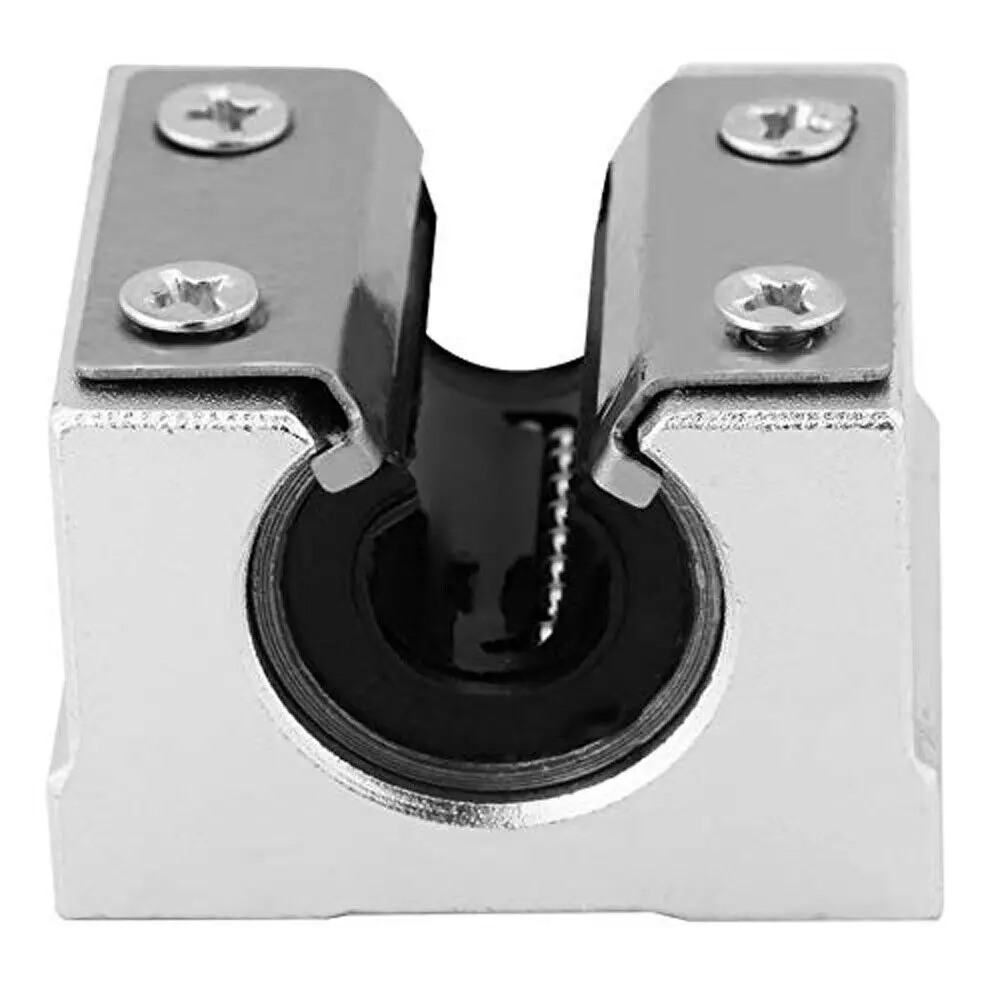 Silver Linear Slide Block Rail Guide with 20UU Bearing Block Shaft Rod for Linear Motion Applications 1 Piece