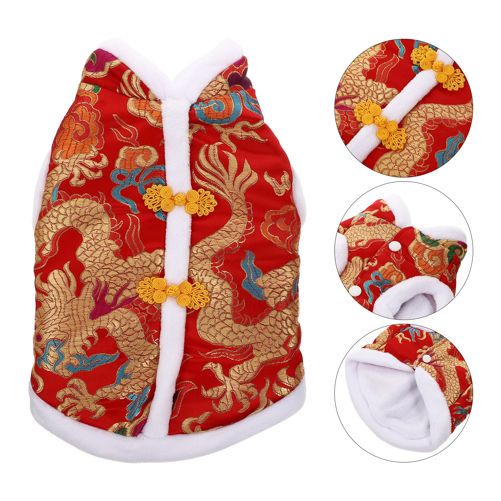 

Dog Two-Leg Clothing Premium Material Comfortable Breathable Lightweight Wearable Design for Small Dogs New Year Pet