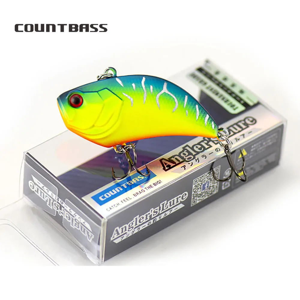 COUNTBASS 55mm 13.5g Vibraiton Rattling Hard Body Fishing Baits Vibe Lure Lipless Crankbait Angler's Fishing Lure