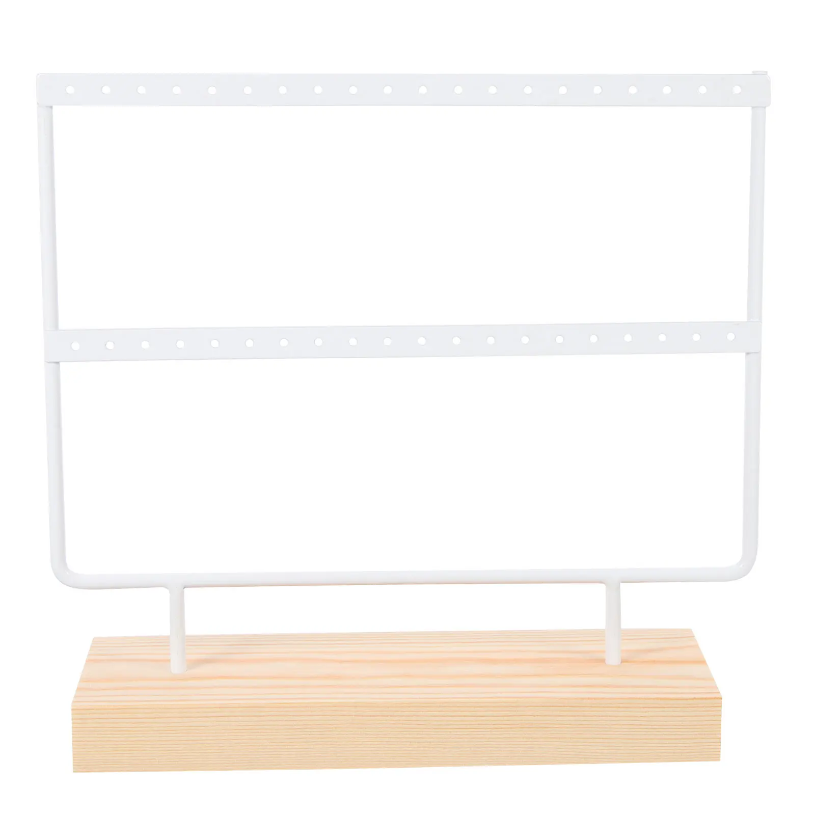 

Держатель для сережек, стойка из кованого железа, деревянная основа, органайзер для сережек, серьги-гвоздики, решение для хранения