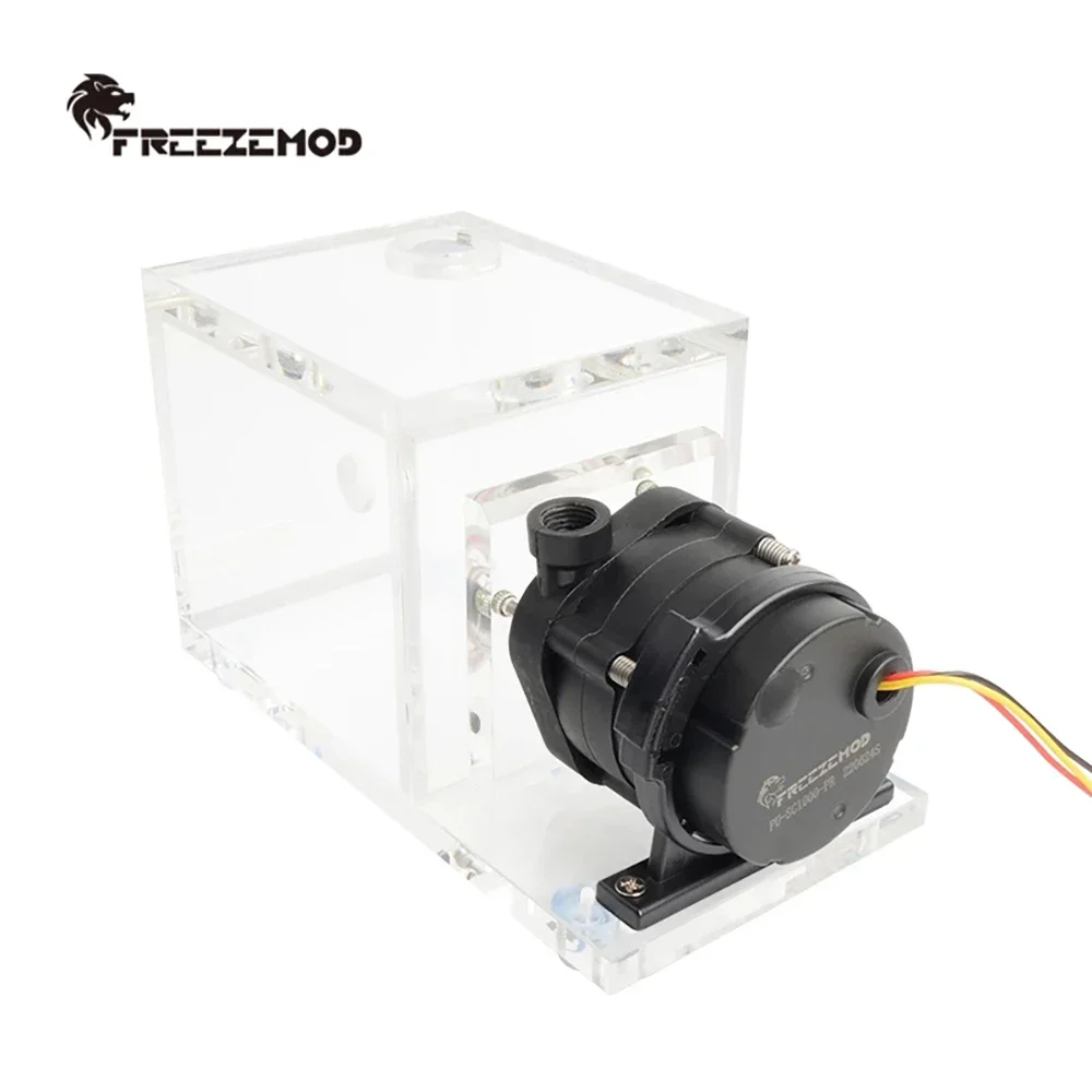 

FREEZEMOD AIO 24V water pump tank, with a flow of 1400L and a lift of 11m, for the construction of PC. industrial water cooling