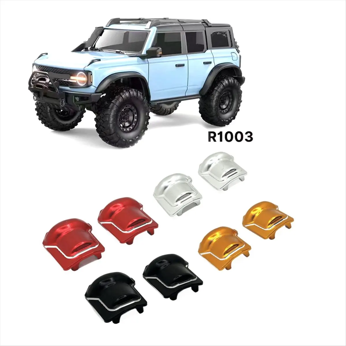 Component RC Car Upgrade Front and Rear Axle Rear Cover Kit for TRAXXAS 1/10 TRX4 HUANGBO R1001 R1002 R1003 RC Car Toy Parts C