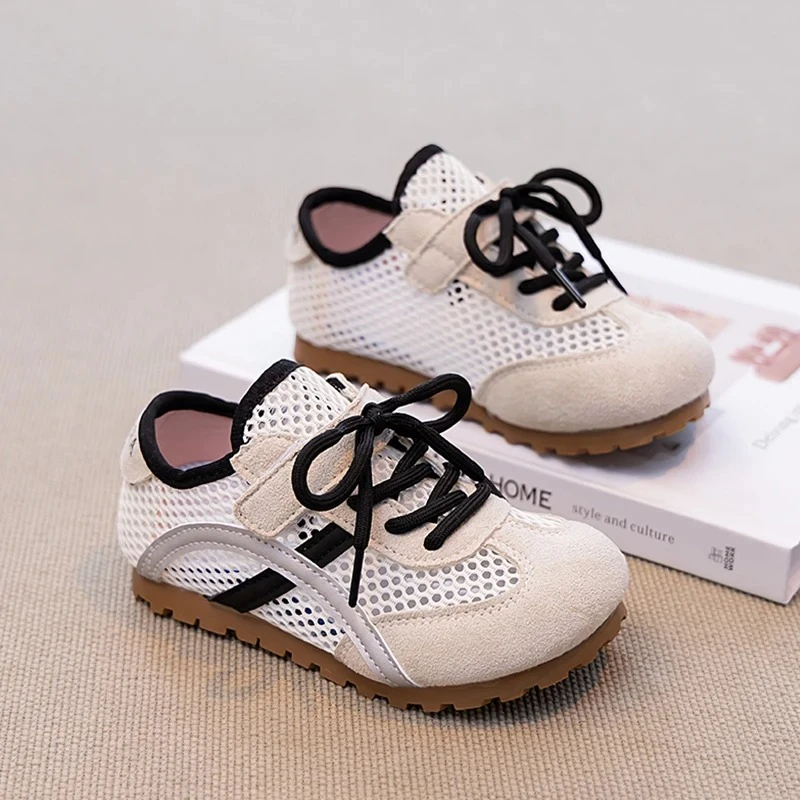 Pink Blue Mesh Sport Tennis Trainers Baby Kids Summer Net Sneakers Boys Girls Brand Design Comfort Flat Casual Travel Shoes