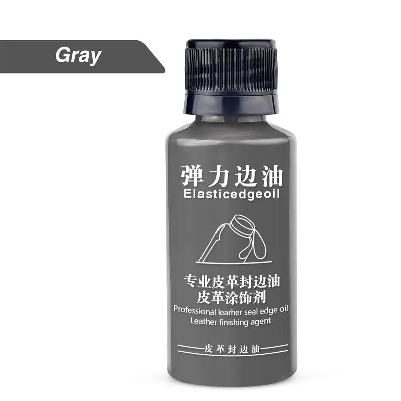 30ml matte elastische Kanten versiegelung Öl Leder farbe DIY Leder kanten farbe Lederwaren Renovierung Trimm kanten versiegelung pigment
