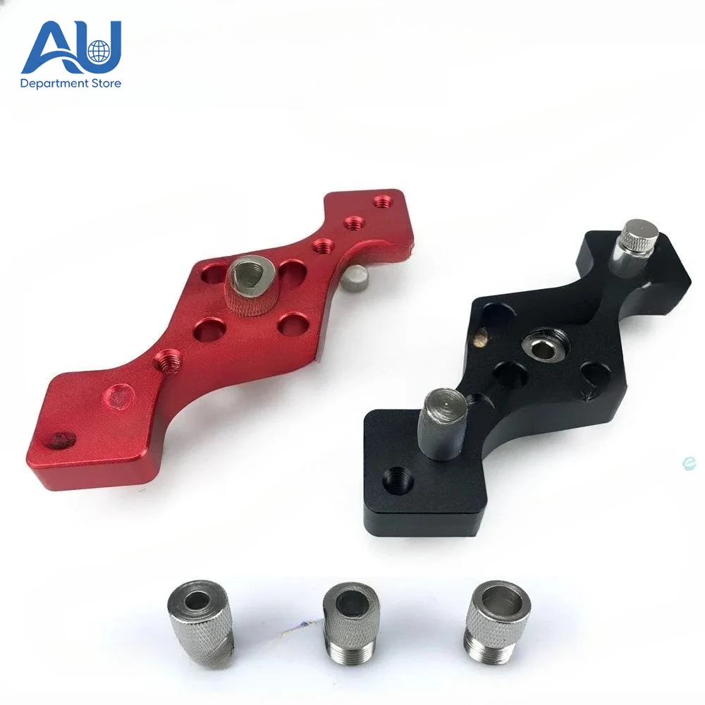 

Woodworking Straight Positioner Aluminum Alloy 3-In-1 Deep Hole Punching Handheld Puzzle Wood Board Connection Tool Daquan