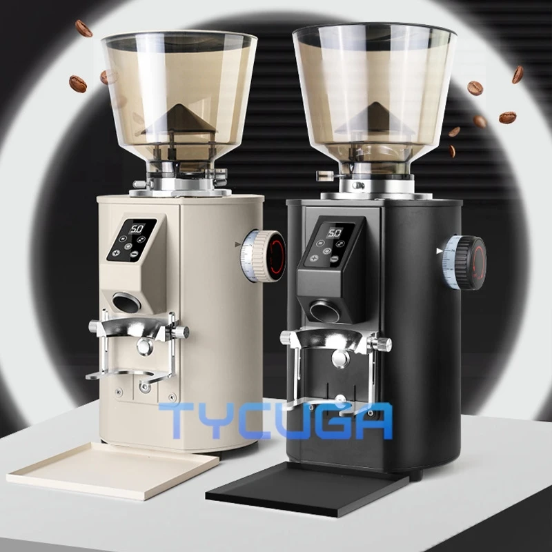 Molinillo de café profesional, molinillo de rebabas eléctrico automático comercial, 350W, para Espresso, modo de taza doble individual ﻿ ﻿ ﻿