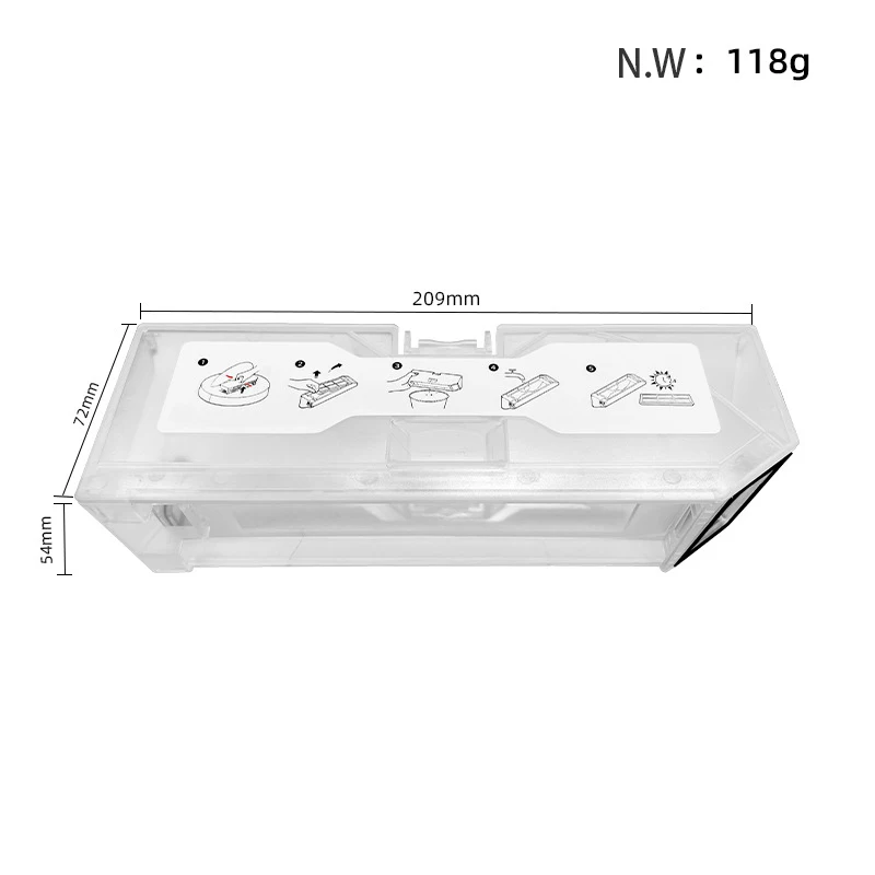 صندوق غبار فلتر HEPA ، قطع غيار بديلة ، ملحقات لـ Roborock Q Revo ، P10 ، A7400RR