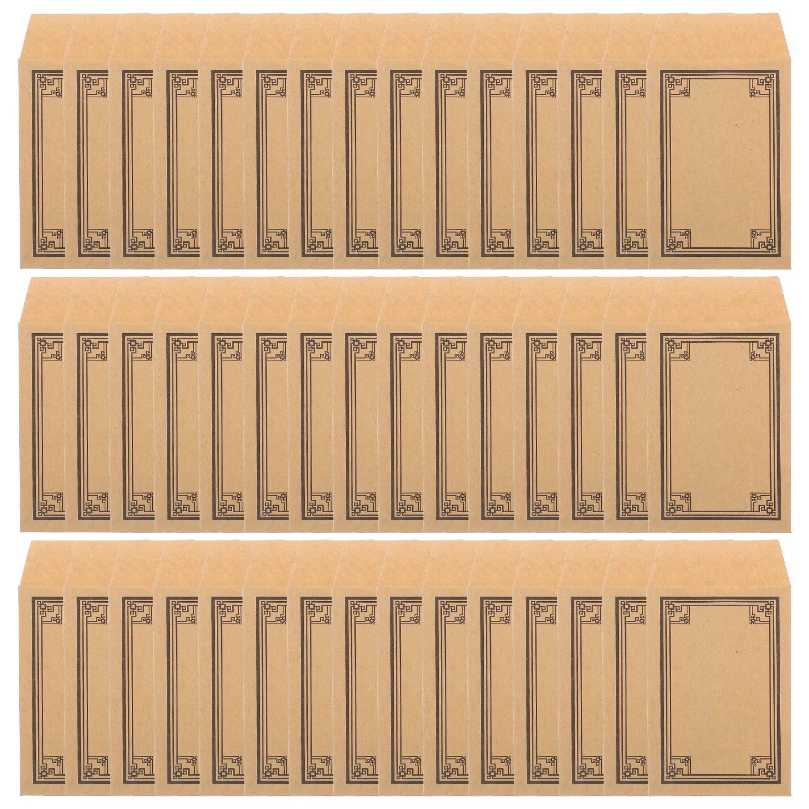 

50 Pcs Kraft Envelope Change Envelopes Coin Bag Key Card Paper Cash System for Money Small