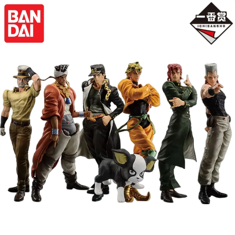 

В наличии 100% оригинальные фигурки Bandai Jojo S Bizarre Adventure Ichiban Kuji Kujo Jotaro Kakyouin Noriaki, аниме-фигурки, модель, подарок