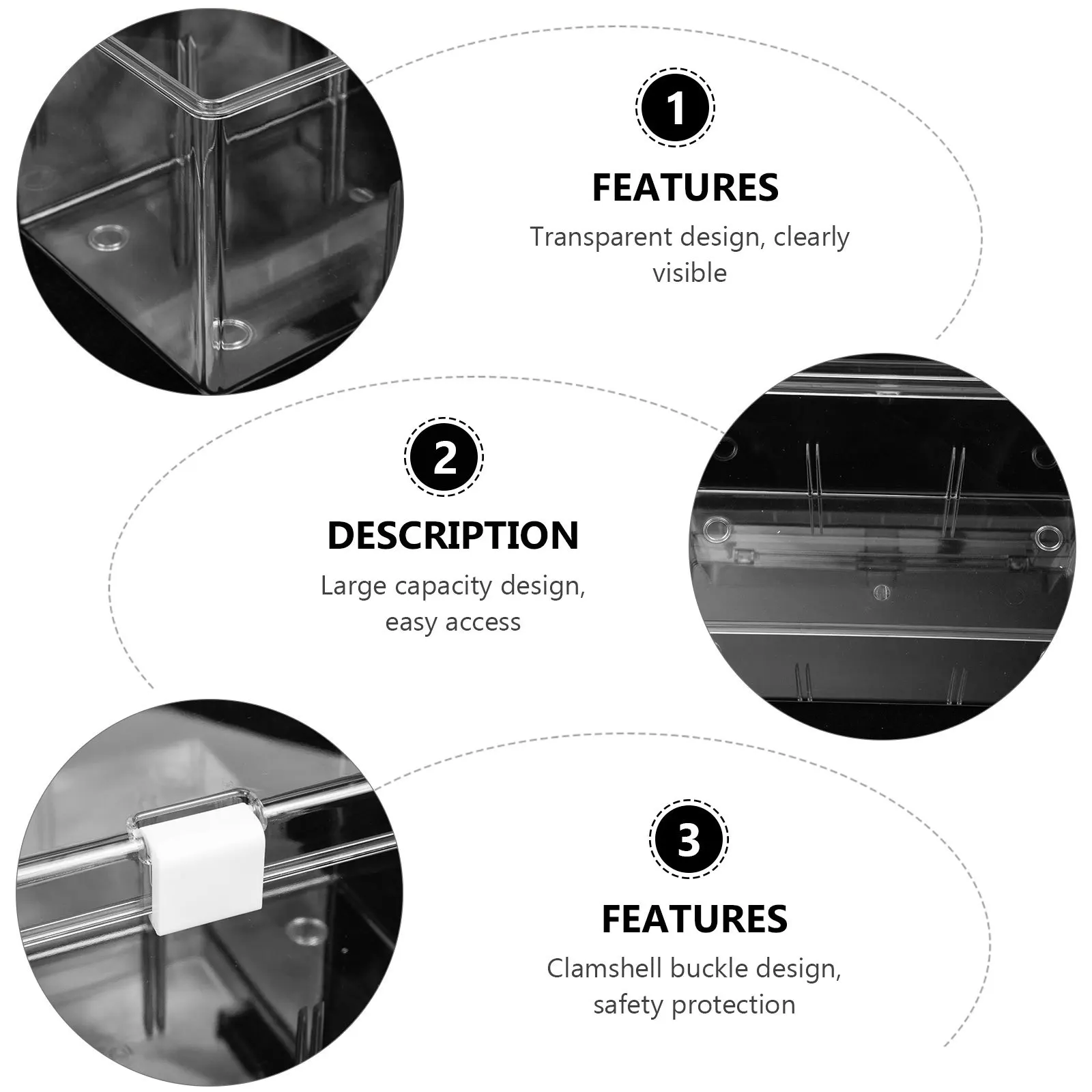 صندوق دواء بلاستيكي عائلي، صندوق إسعافات أولية محمول، منظم تخزين شفاف، خفيف الوزن، حقيبة أدوية للسفر #4