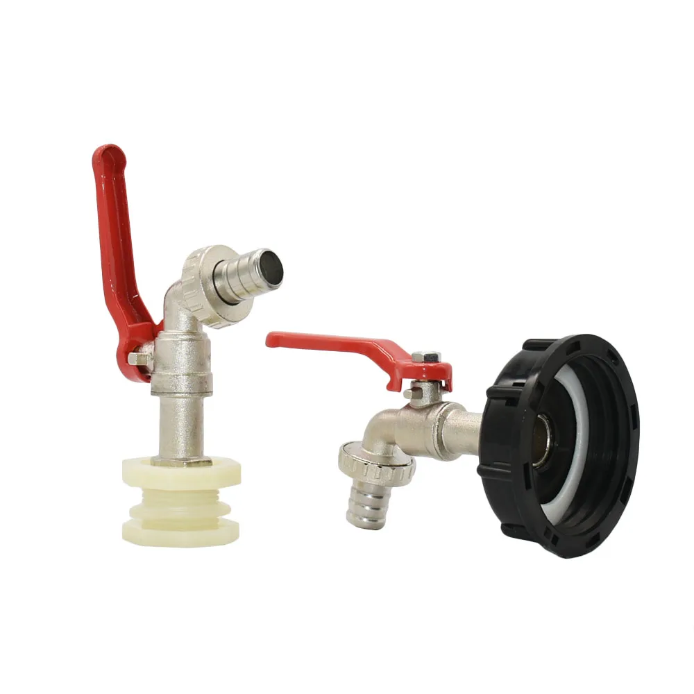 

IBC Tank Adapter Tap S60 To 15mm 5/8" Garden Hose Barb Connector Faucet Alloy Tank 1000 Liter IBC Hose Valve Fitting