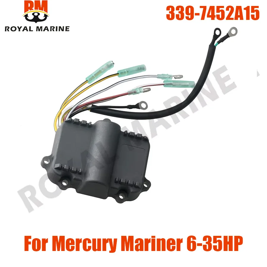 339-7452A15 339-7452A3 Switch Box CDI Power Pack for Mercury Mariner Outboard 6Hp-40HP 339-7452A19 18-5777 7452A2 7452A1
