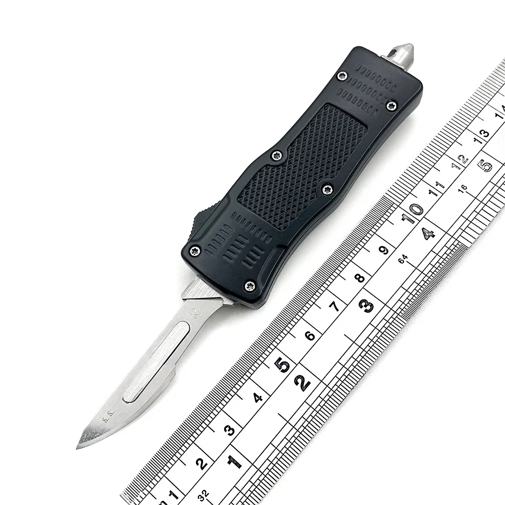 Zinc Alloy Scalpel Mini Folding Knife Portable Keychain Carving Surgical Knife Portable Express Opening EDC Cutting Tool