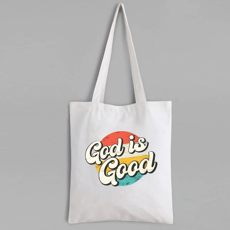 

GOD Retrobag Christian Church Religious Jesus Bible Worship Tote Bag Canvas 2022 Tote Bags New