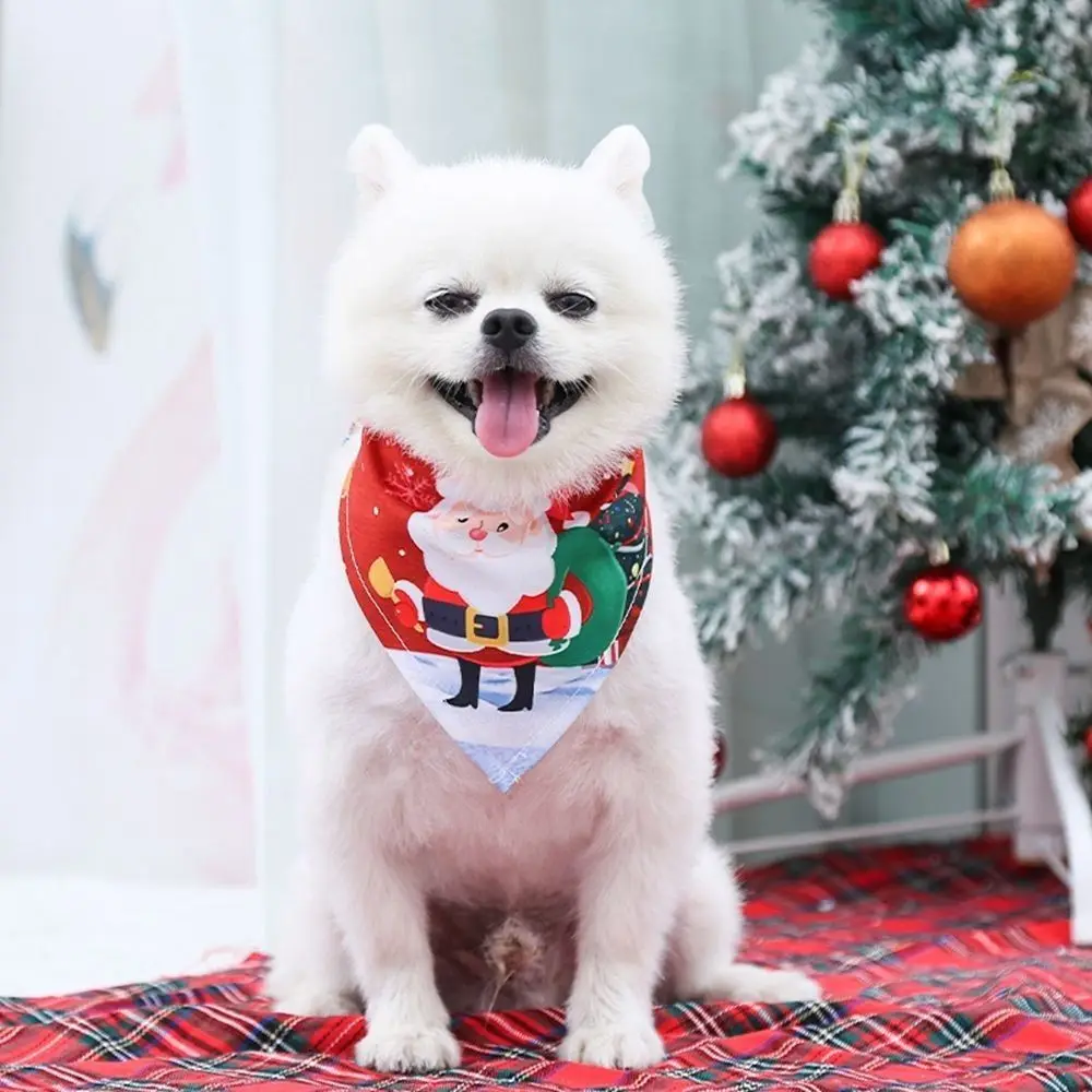 Elegante colar triângulo bandanas lenço de natal traje para animais de estimação cachecol suprimentos para animais de estimação cão bandana acessórios para cães