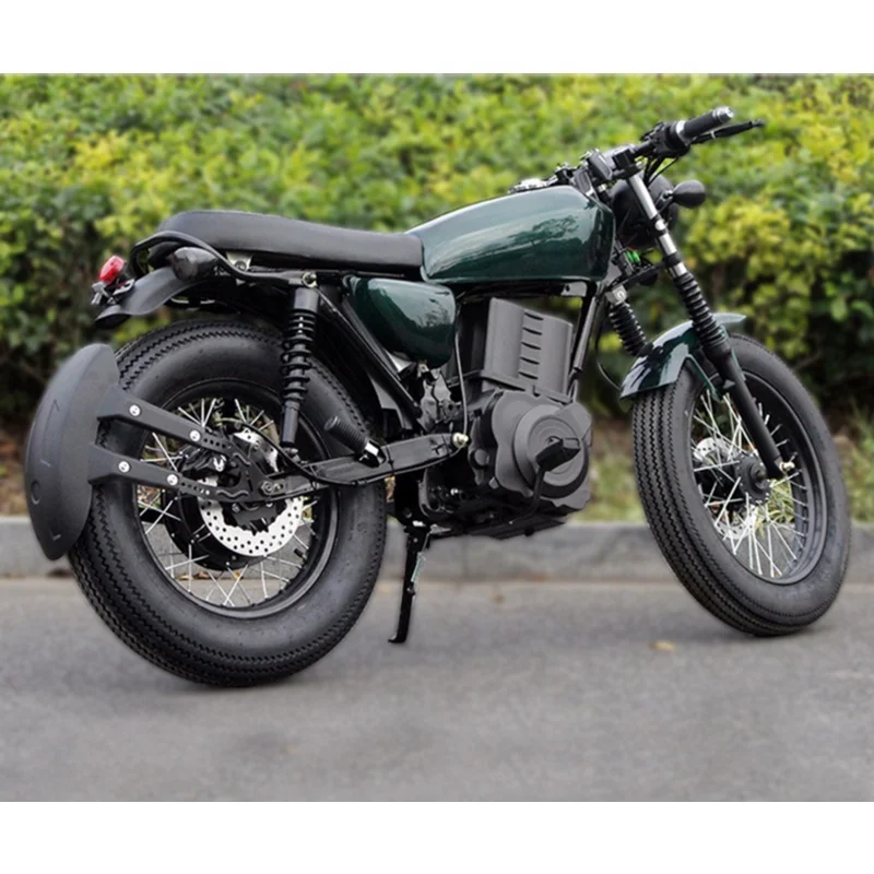 STLF72v2000w オートバイ電動スポーツeバイク17インチ50ah 大人用電動モペット オフロード レトロ電動自転車 二人乗り