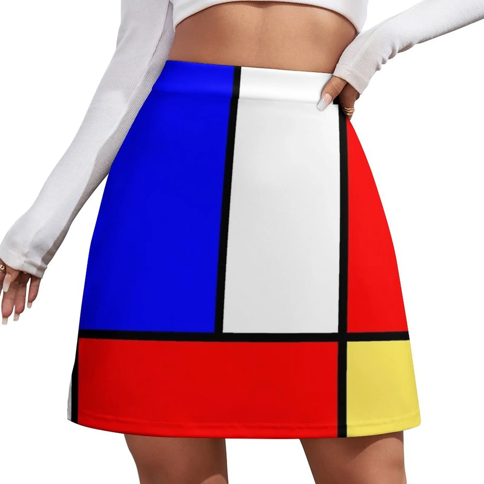 Mod 60s Mondrian Style Mini Skirt korean skirt Korean skirts Mini Skirt
