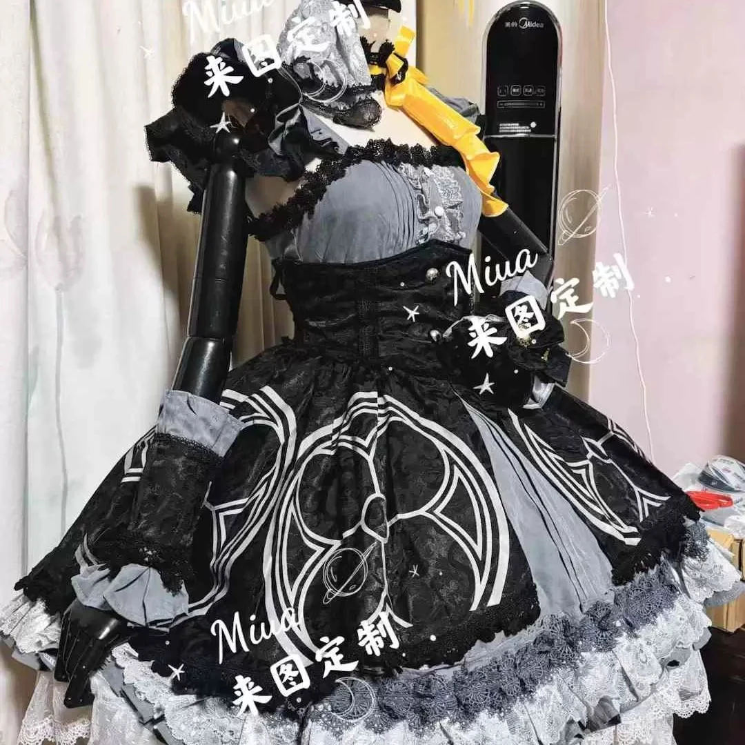 

COS-HoHo [Customized] Blue Archive Iochi Mari Singing Suit Gorgeous Dress Uniform Cosplay Costume Halloween Party Outfit