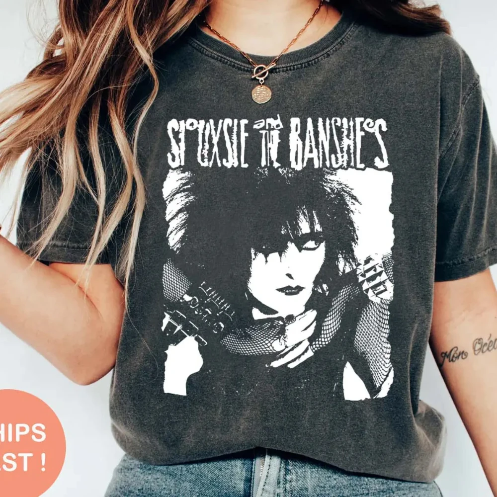 

Retro Siouxsie and The Banshees Band T-shirt, Rock Band T-shirt, Music Enthusiast Gift Retro Style, Retro Band T-shirt