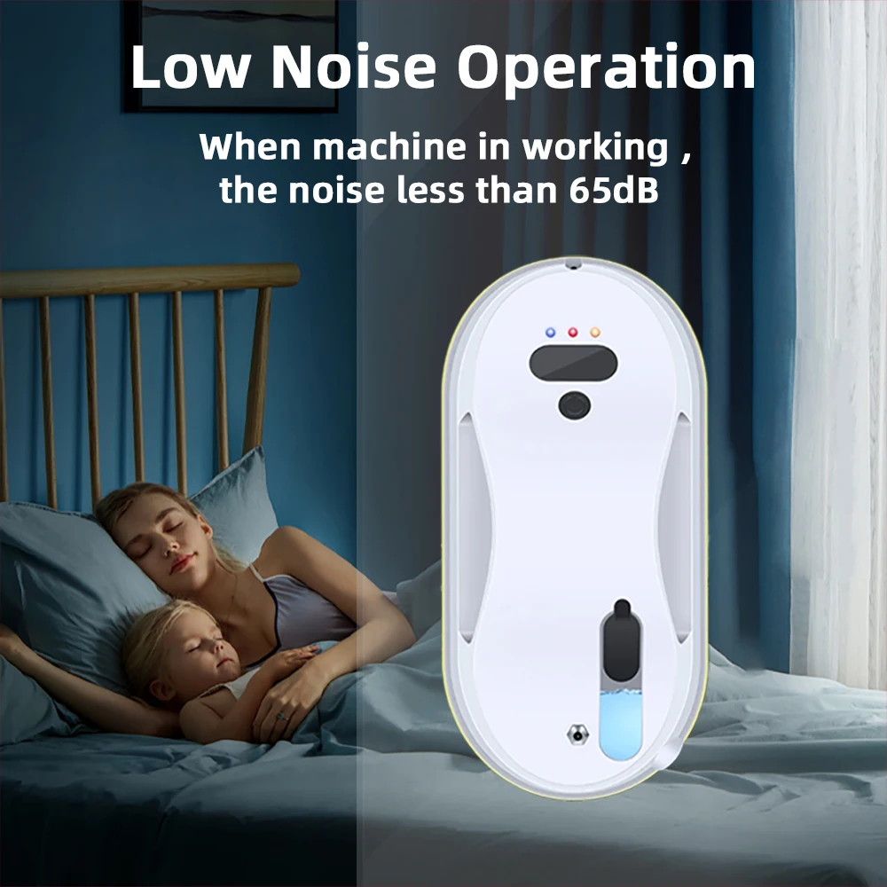 전기 창문 진공 청소 로봇 5600Pa 흡입력 지능형 유리 세척 로봇 자동 물 분사 기능 가정용