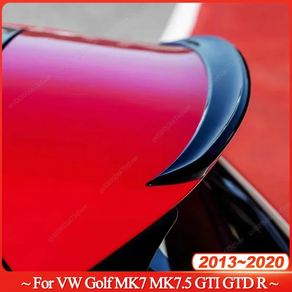 Extension de lèvre arrière d'aile de becquet de toit arrière, Style TCR pour VW Golf MK7 MK7.5 GTI GTD R 2013 – 2020, kits de carrosserie, réglage ABS noir brillant