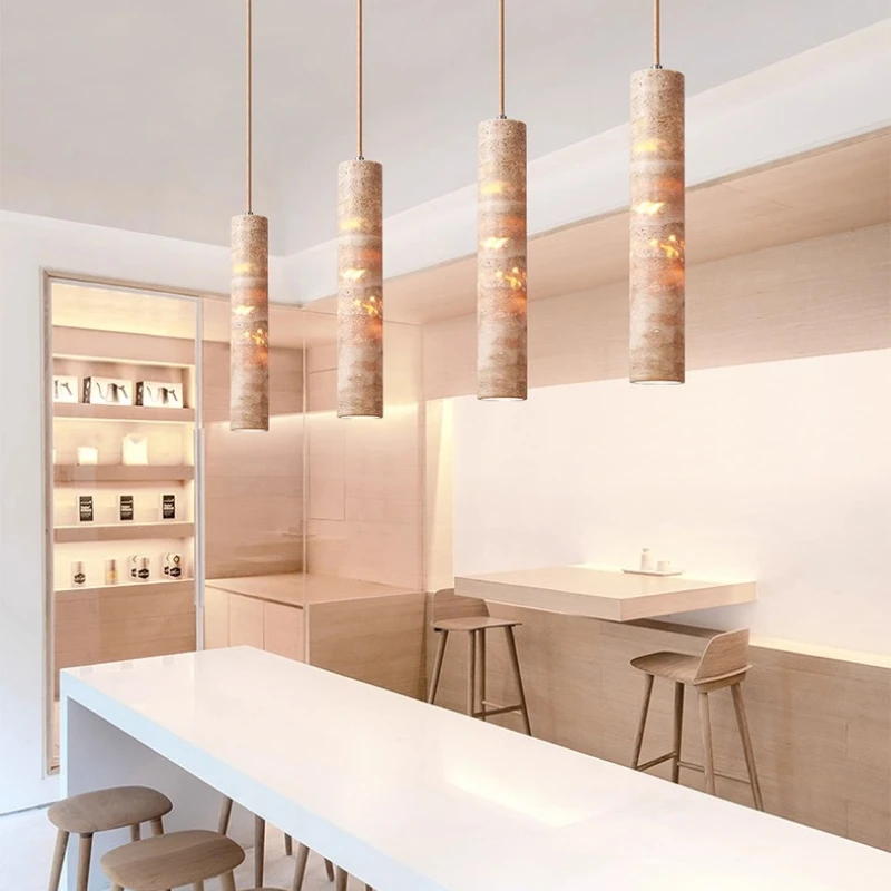 Silencioso quarto cabeceira pingente de luz balcão barra novo chinês antigo natural mármore luminárias