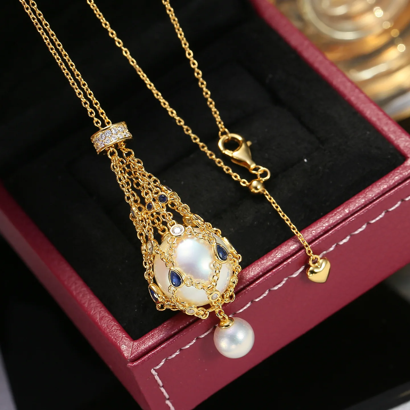 73cm Long S925 Sterling Silver Necklace Chain Findings Jewelry Base Settings Mountings Parts Mounts for 15-17mm Pearls
