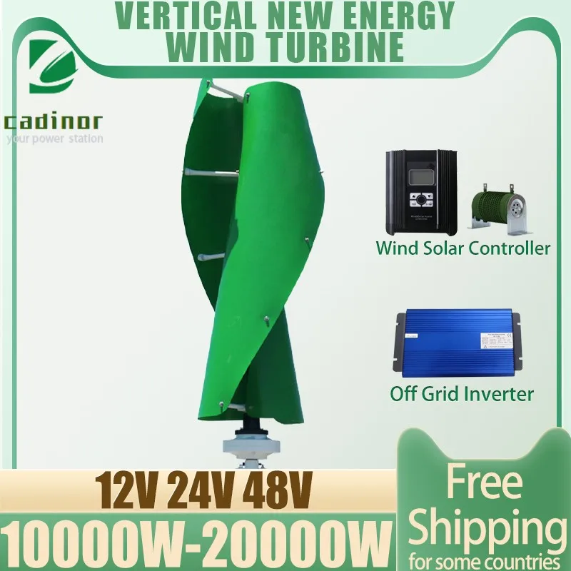 

Wind Turbine Free Energy Windmill 10kw 15kw 20kw 12v 24v 48v Vertical Axis Permanent Maglev Wind Turbine With Wind Controller