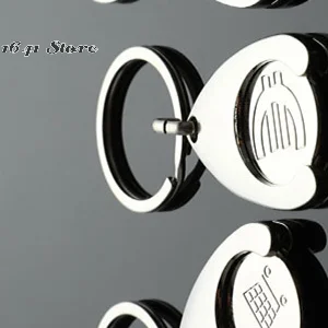 1pcs Keychain Shopping Cart Pluggable Design Key Chain for Car Key Ring Holders